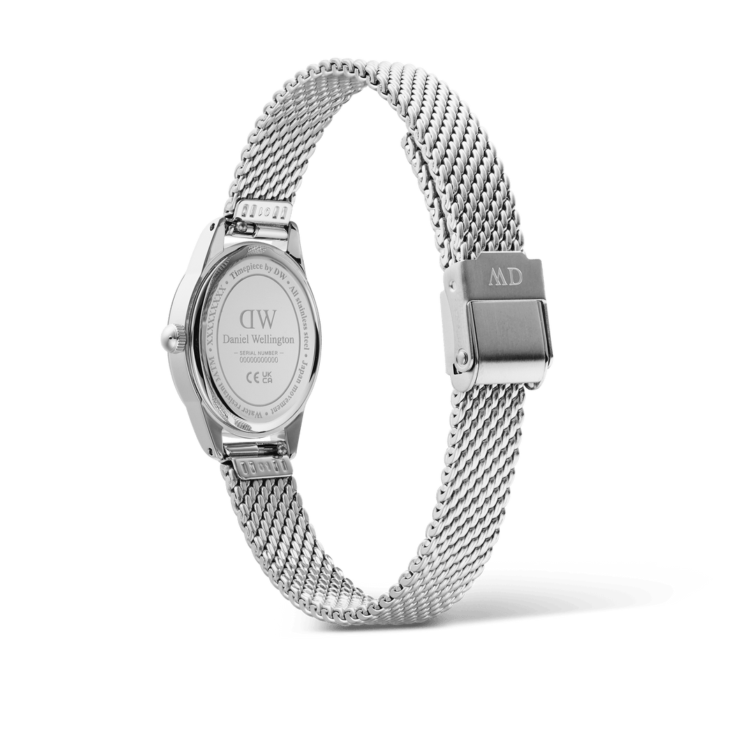 Daniel Wellington Ophelia Mini Mesh White Silver - B &amp; S Lyncris Jewellers