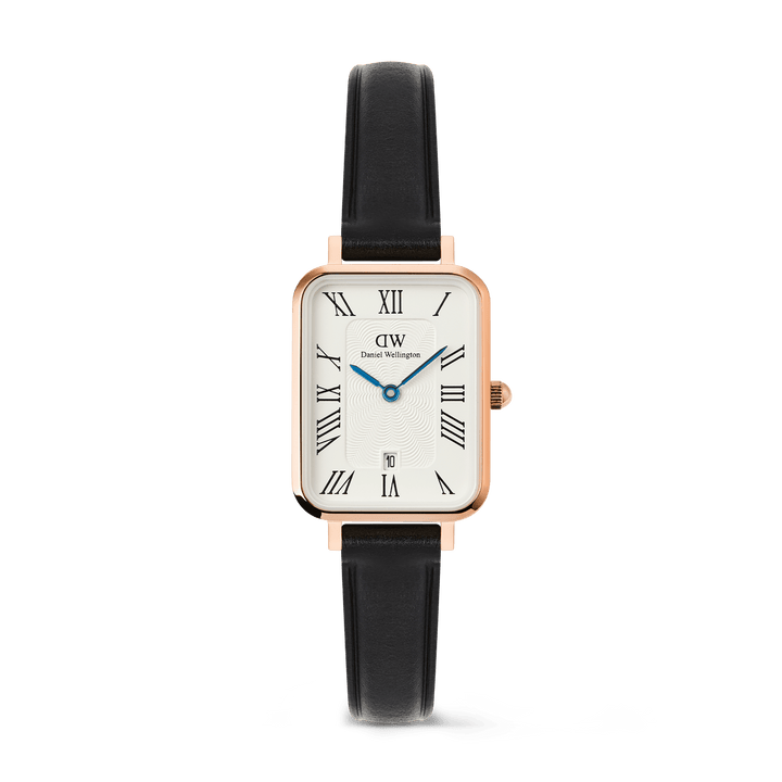 Daniel Wellington Quadro Roman Numerals Date Sheffield Rose Gold
