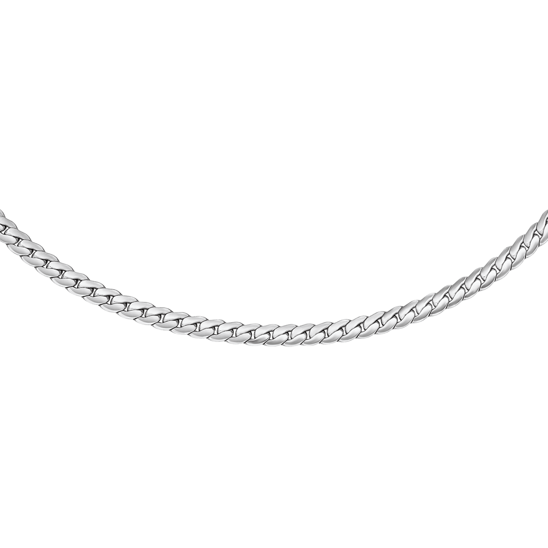 Daniel Wellington Elan Flat Chain Necklace Short Silver - B &amp; S Lyncris Jewellers