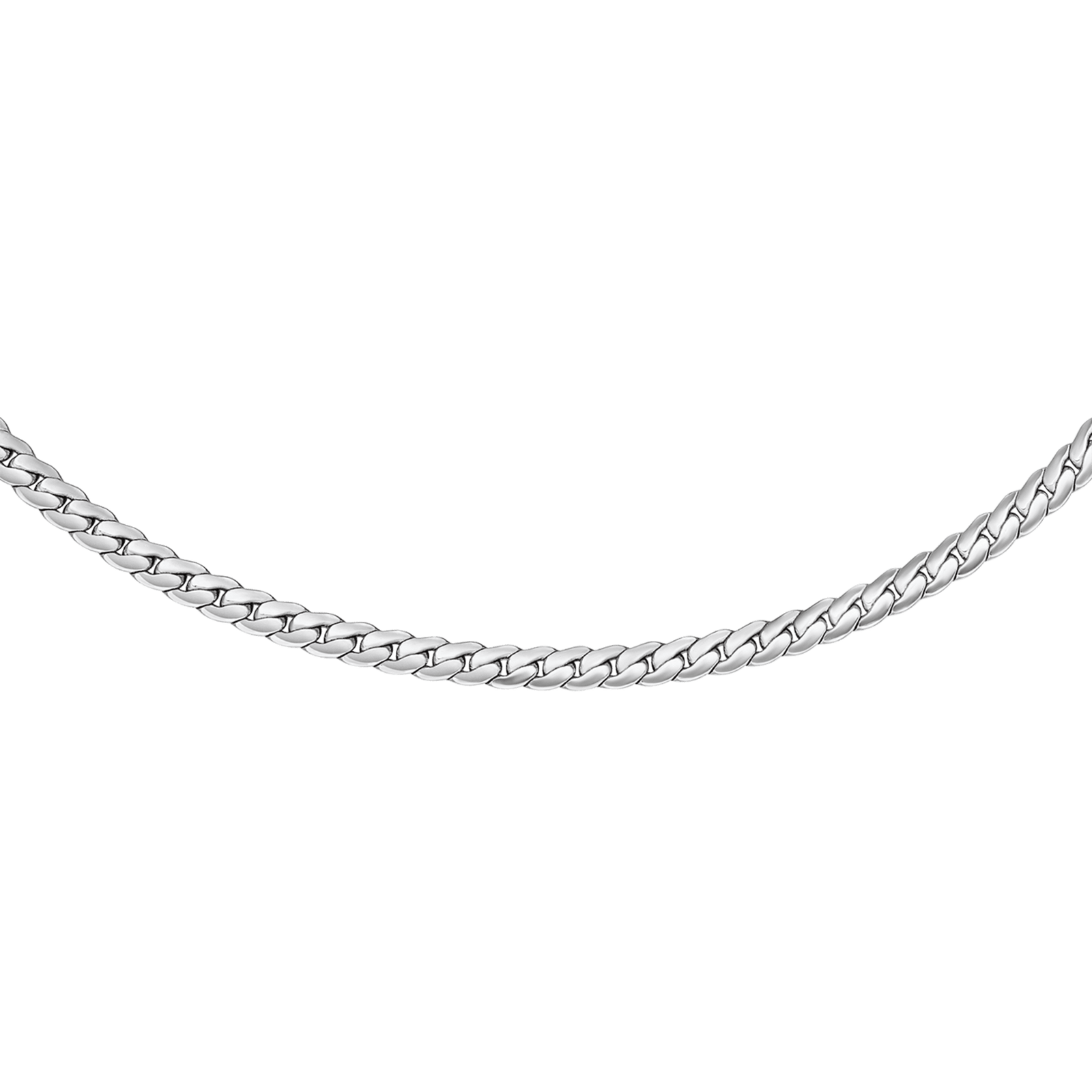 Daniel Wellington Elan Flat Chain Necklace Short Silver - B & S Lyncris Jewellers
