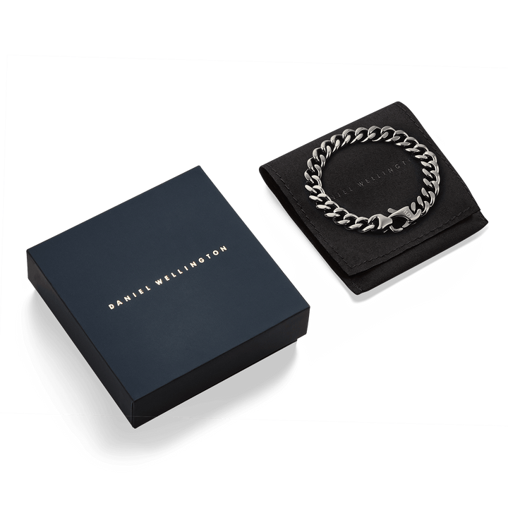 Daniel Wellington Ellipse Cuban Chain Bracelet Graphite