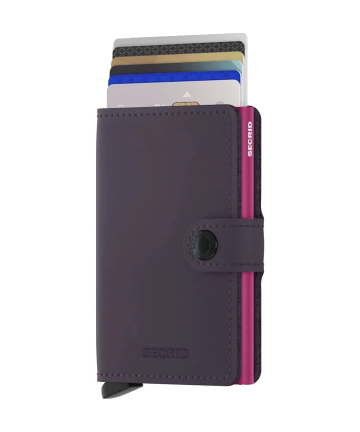 SECRID Miniwallet Matte Dark Purple & Fuchsia SC4550