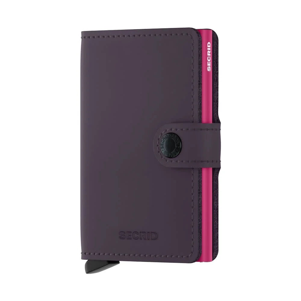 SECRID Miniwallet Matte Dark Purple & Fuchsia SC4550