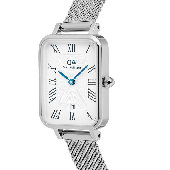 Daniel Wellington Quadro Sterling  Roman Numerals Date