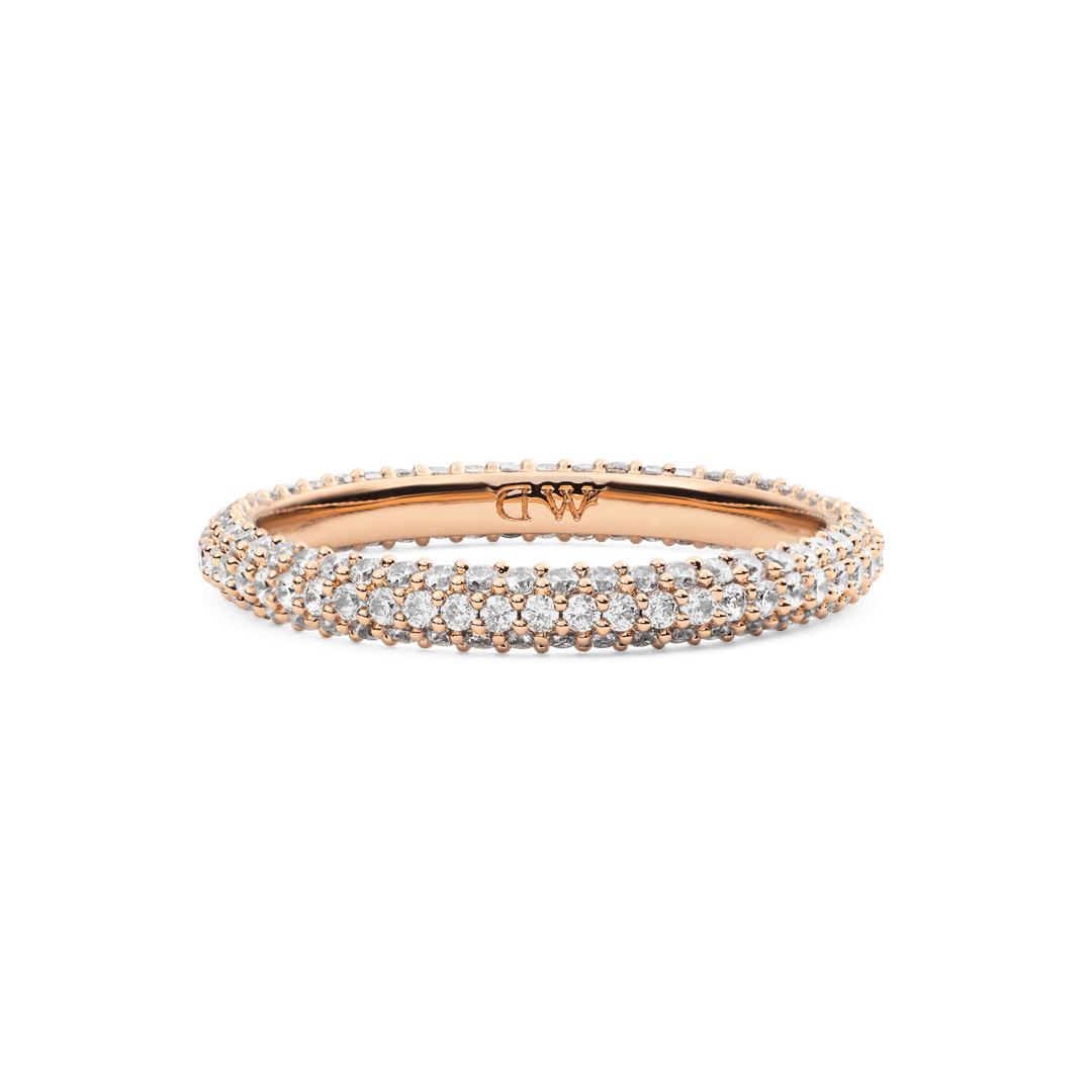 Daniel Wellington Pave Ring Rose Gold 3 mm