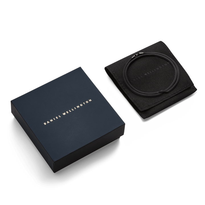 Daniel Wellington Tide Mesh Necklace Black 2.8