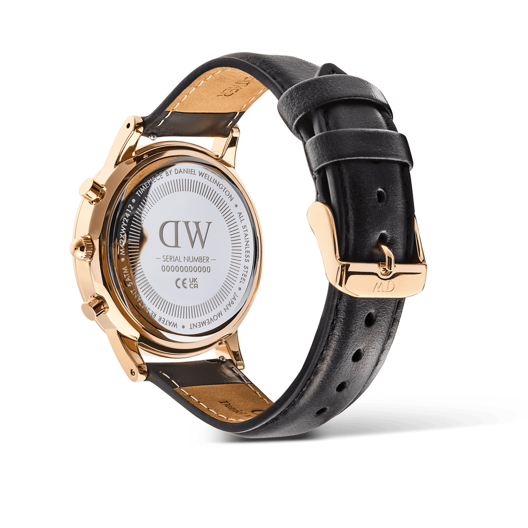 Daniel Wellington Iconic Chronograph Sheffield Arctic Panda Rose Gold