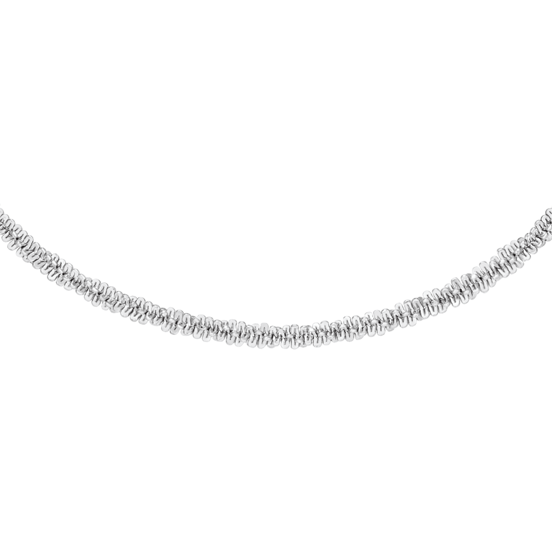 Daniel Wellington Elan Twisted Chain Necklace Short Silver - B &amp; S Lyncris Jewellers
