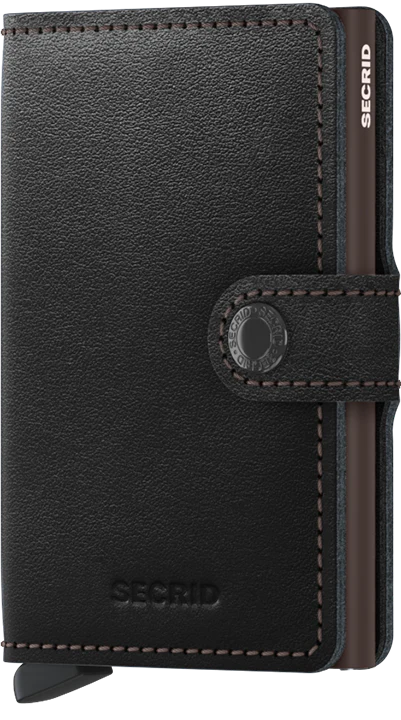 SECRID Miniwallet Original Black Brown Leather RFID SC4512