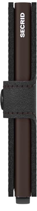 SECRID Miniwallet Original Black Brown Leather RFID SC4512
