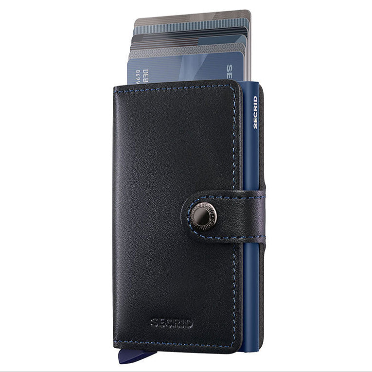 SECRID Miniwallet Original Black Navy Leather SC0423 - B & S Lyncris Jewellers