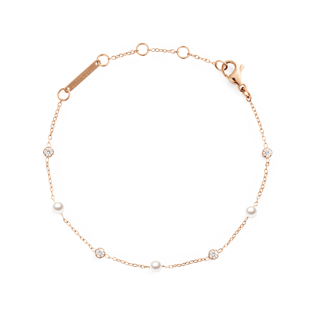 Daniel Wellington Pearl Bracelet Rose Gold