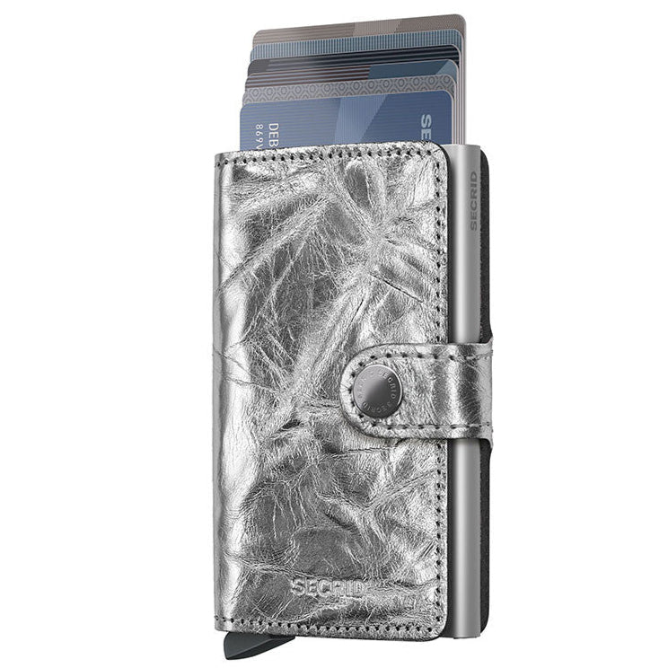 SECRID Miniwallet Crunch Silver Leather SC0522