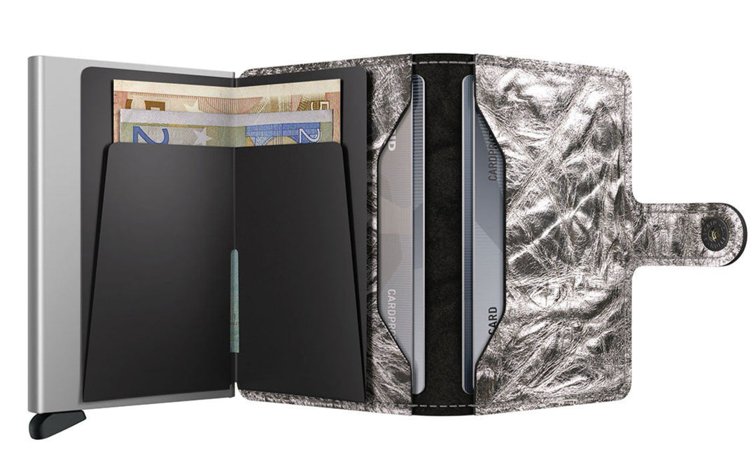 SECRID Miniwallet Crunch Silver Leather SC0522