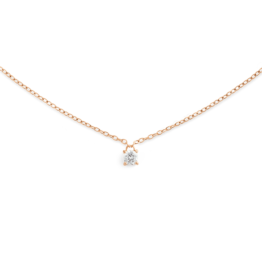 Daniel Wellington Mirelle Solitaire Necklace Rose Gold
