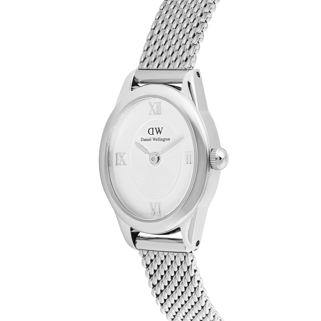 Daniel Wellington Ophelia Mini Mesh White Silver - B &amp; S Lyncris Jewellers