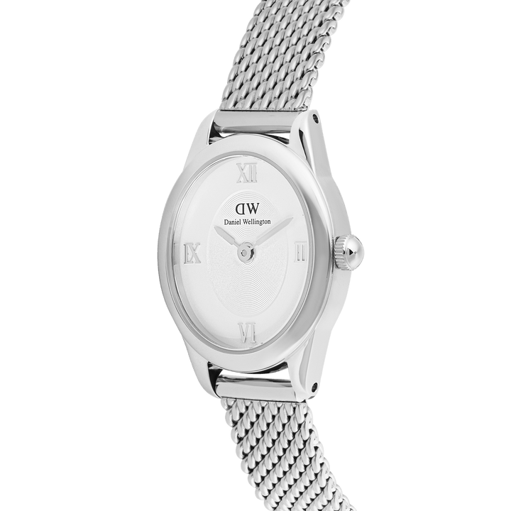 Daniel Wellington Ophelia Mini Mesh White Silver - B &amp; S Lyncris Jewellers