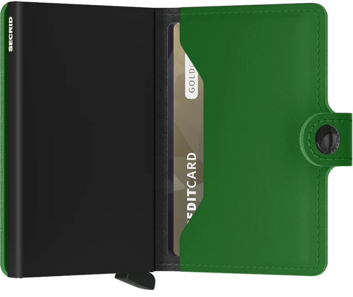 SECRID Miniwallet Matte Bright Green Leather SC4536