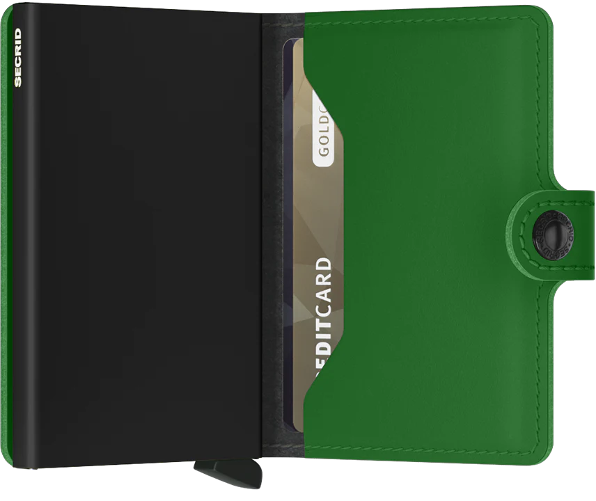 SECRID Miniwallet Matte Bright Green Leather SC4536
