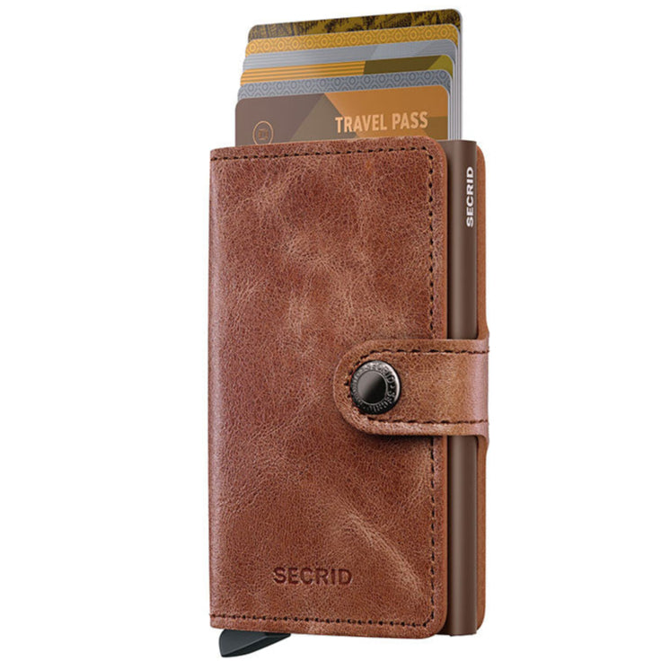 SECRID Miniwallet Vintage Cognac Brown Leather SC0669 - B & S Lyncris Jewellers