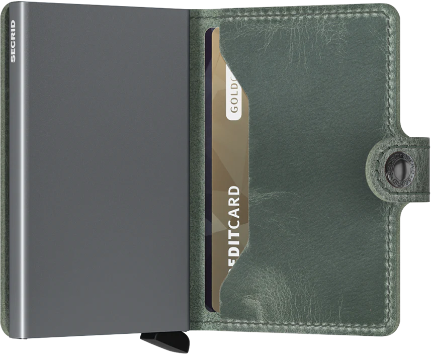 SECRID Miniwallet Vintage Sage Leather SC4574
