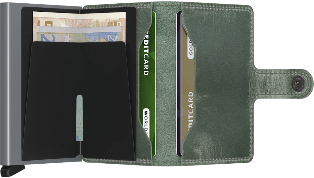 SECRID Miniwallet Vintage Sage Leather SC4574