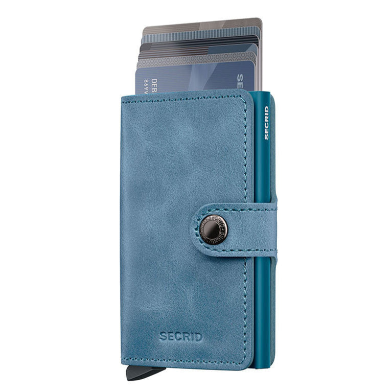 SECRID Miniwallet Vintage Teal Leather SC0461
