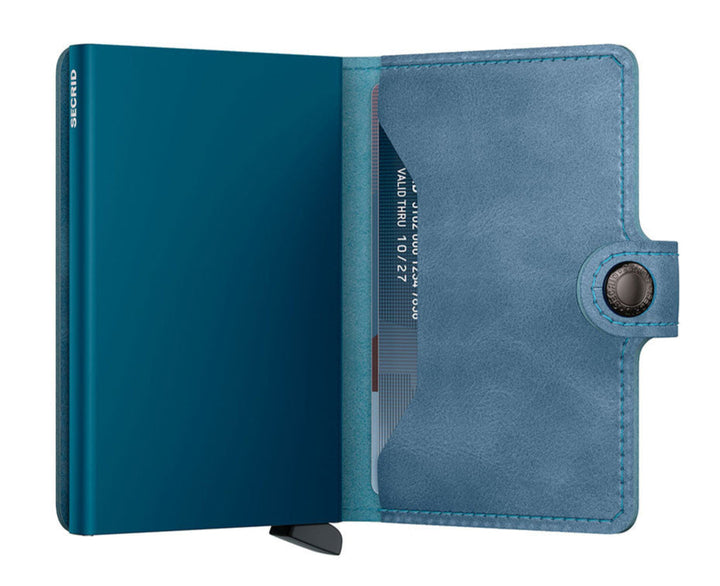 SECRID Miniwallet Vintage Teal Leather SC0461