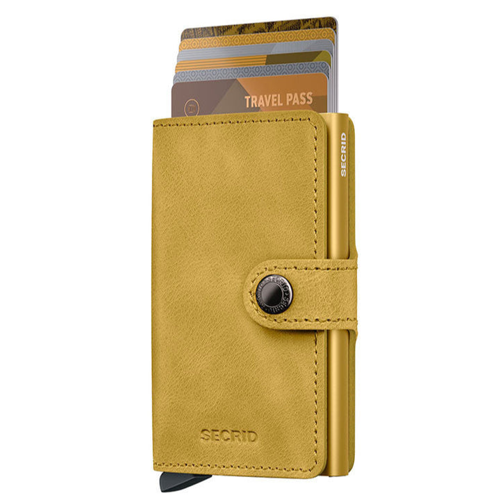SECRID Miniwallet Vintage Yellow Leather SC0447