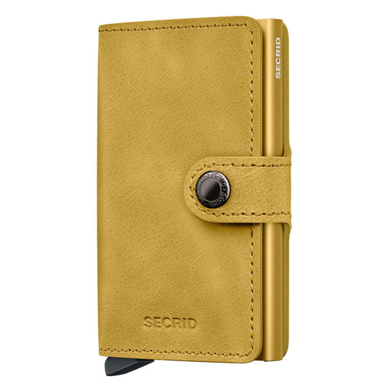 SECRID Miniwallet Vintage Yellow Leather SC0447