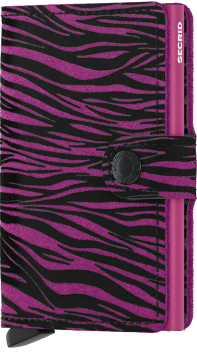 SECRID Miniwallet Zebra Fuchsia RFID Wallet SC4642