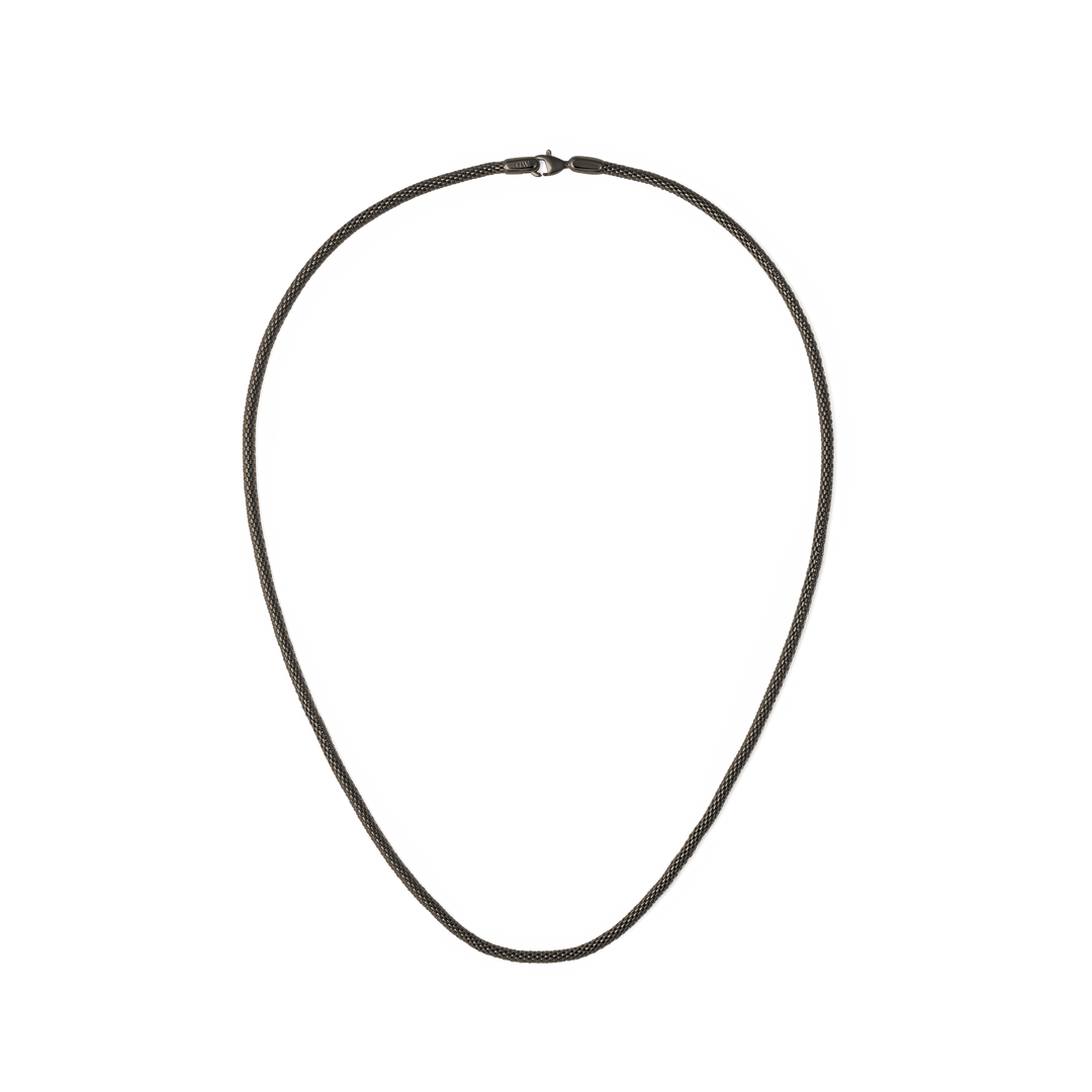 Daniel Wellington Tide Mesh Necklace Graphite 2.8