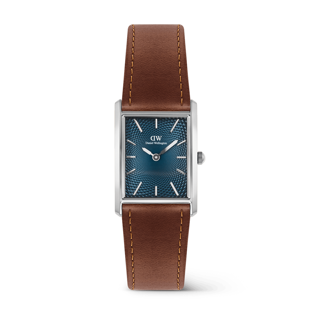 Daniel Wellington Bound Light Brown Arctic GuillochÃ© Silver - B &amp; S Lyncris Jewellers