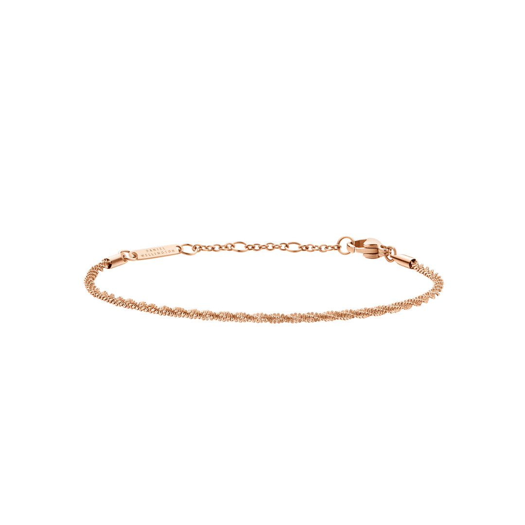 Daniel Wellington Elan Twisted Chain Bracelet Rose Gold