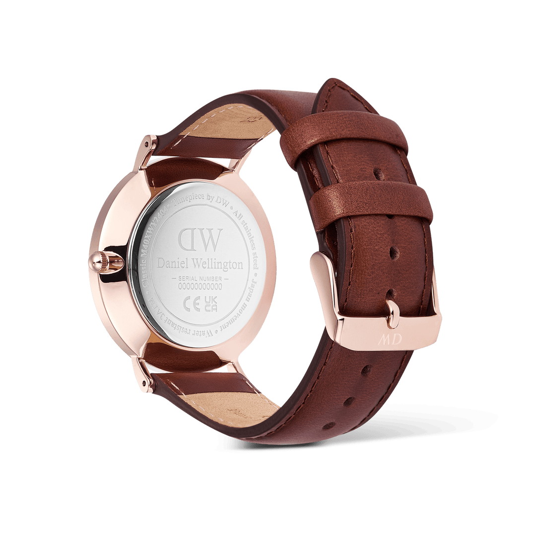 Daniel Wellington Classic Day Display St Mawes Rose Gold Champagne Watch