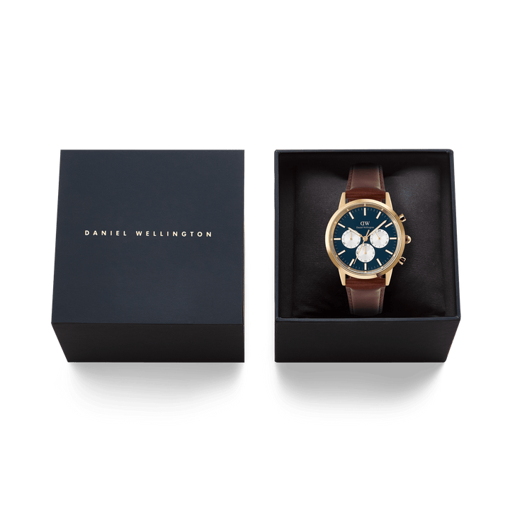 Daniel Wellington Iconic Chronograph St Mawes Arctic Panda Gold