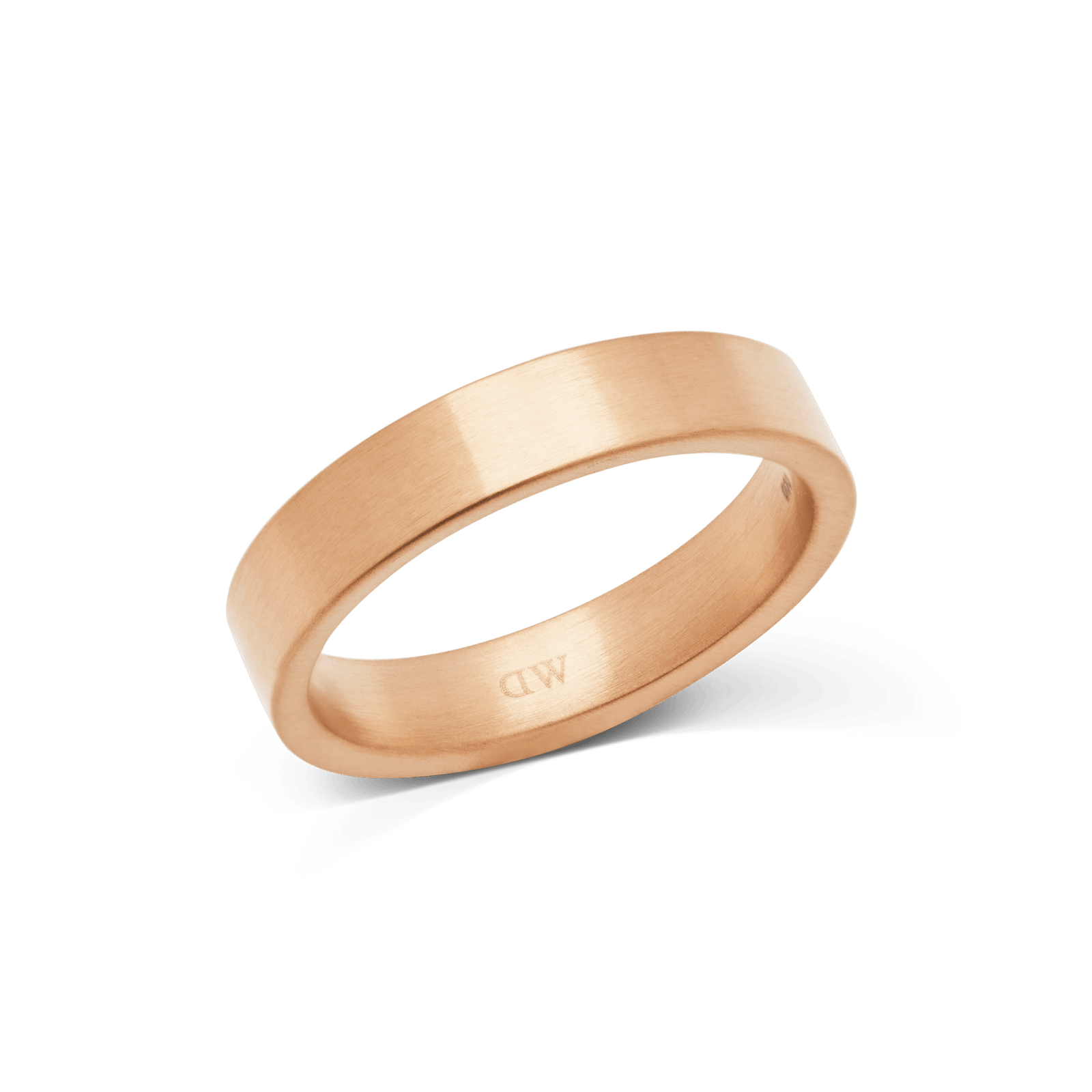 Daniel Wellington Line Ring Brushed Rose Gold 4.5mm - B & S Lyncris Jewellers