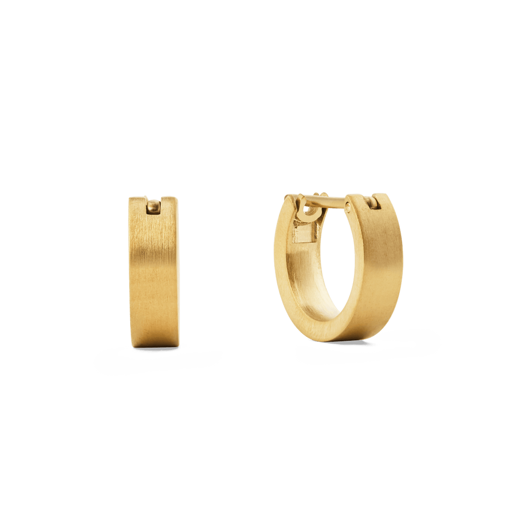 Daniel Wellington Line Earrings Brushed Gold 3.5mm