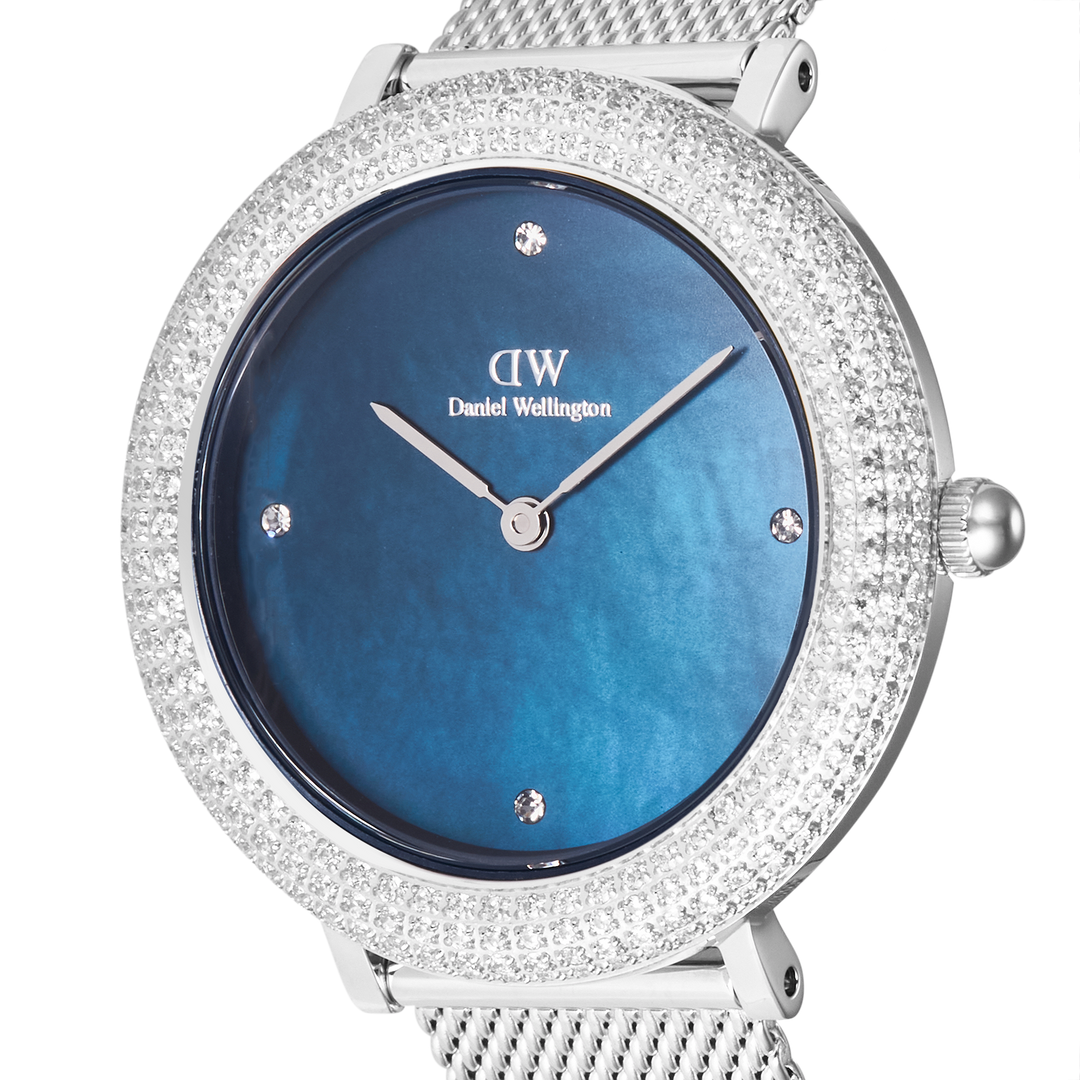 Daniel Wellington Crystalline Bezel Sterling Blue Watch
