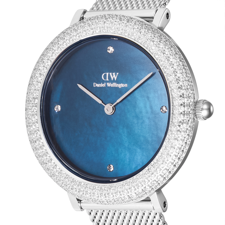 Daniel Wellington Crystalline Bezel Sterling Blue Watch