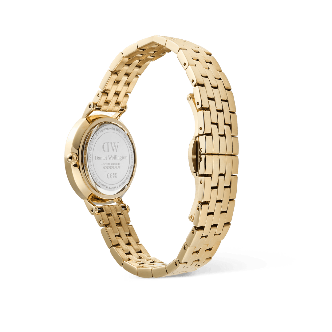 Daniel Wellington Petite Roman Numerals Date 5-link Gold