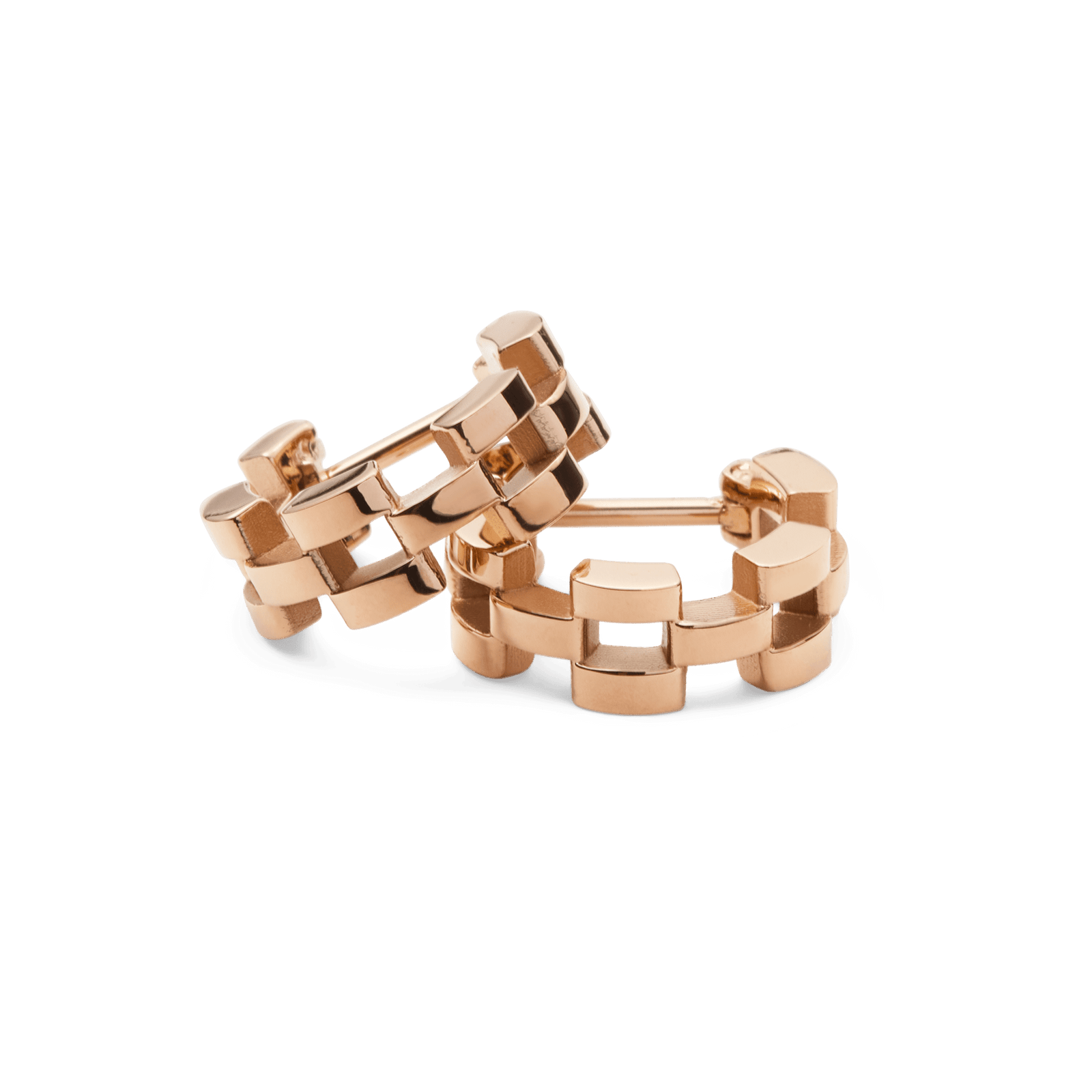 Daniel Wellington 3-Link Earrings Rose Gold - B & S Lyncris Jewellers