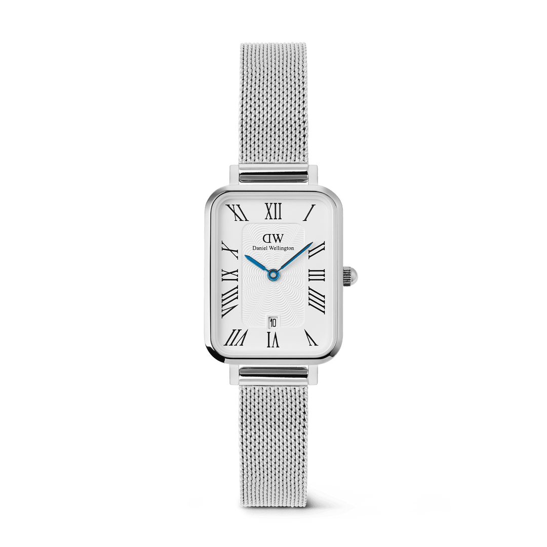 Daniel Wellington Quadro Sterling  Roman Numerals Date