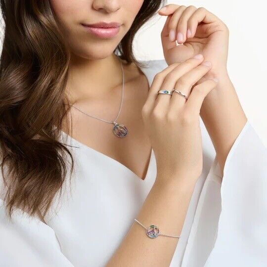 Thomas Sabo Rainbow Peace Sign Bracelet