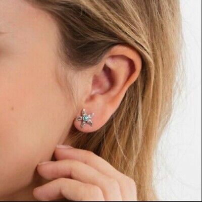 Thomas Sabo Turquoise & Diamond Starfish Stud Earrings