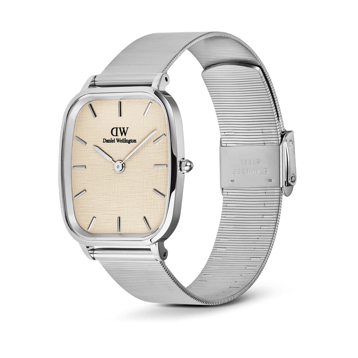 Daniel Wellington Marlon Wire Linen Silver Watch