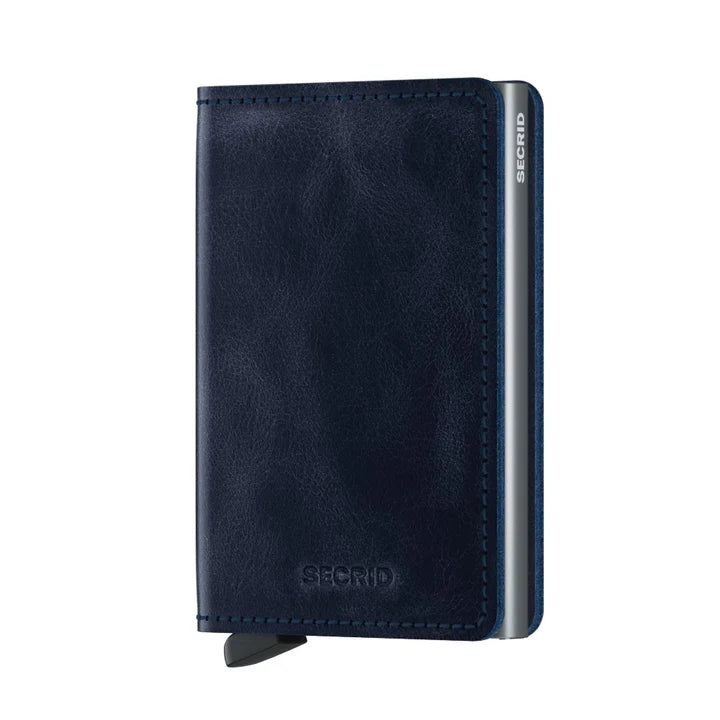 SECRID Slimwallet Vintage Blue RFID Wallet SC7339