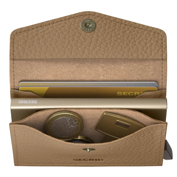 Secrid Envelope Wallet Compact RFID Pebble Cappucino SC1697