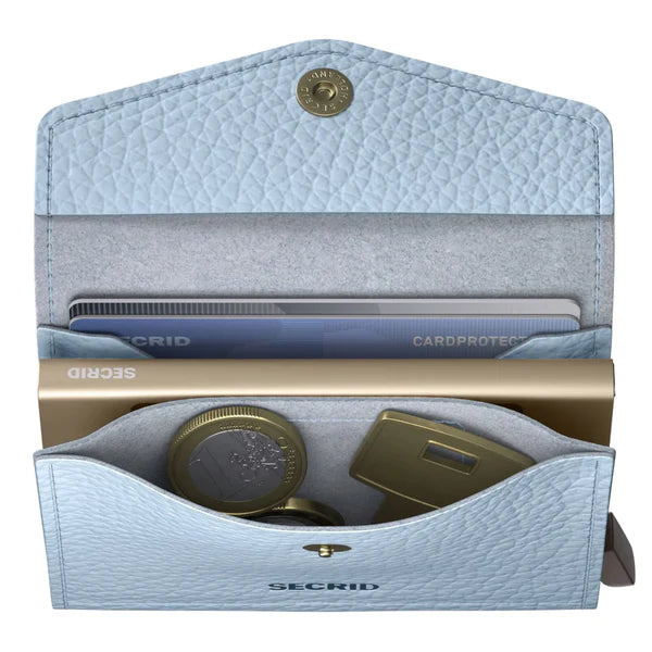 Secrid Envelope Wallet Compact RFID Pebble Ice Blue SC1680
