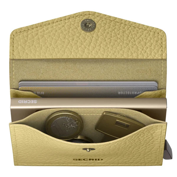 Secrid Envelope Wallet Compact RFID Pebble Butter Yellow SC1703